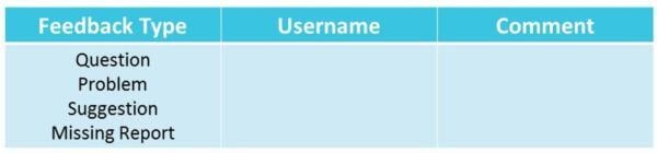 feedback log example